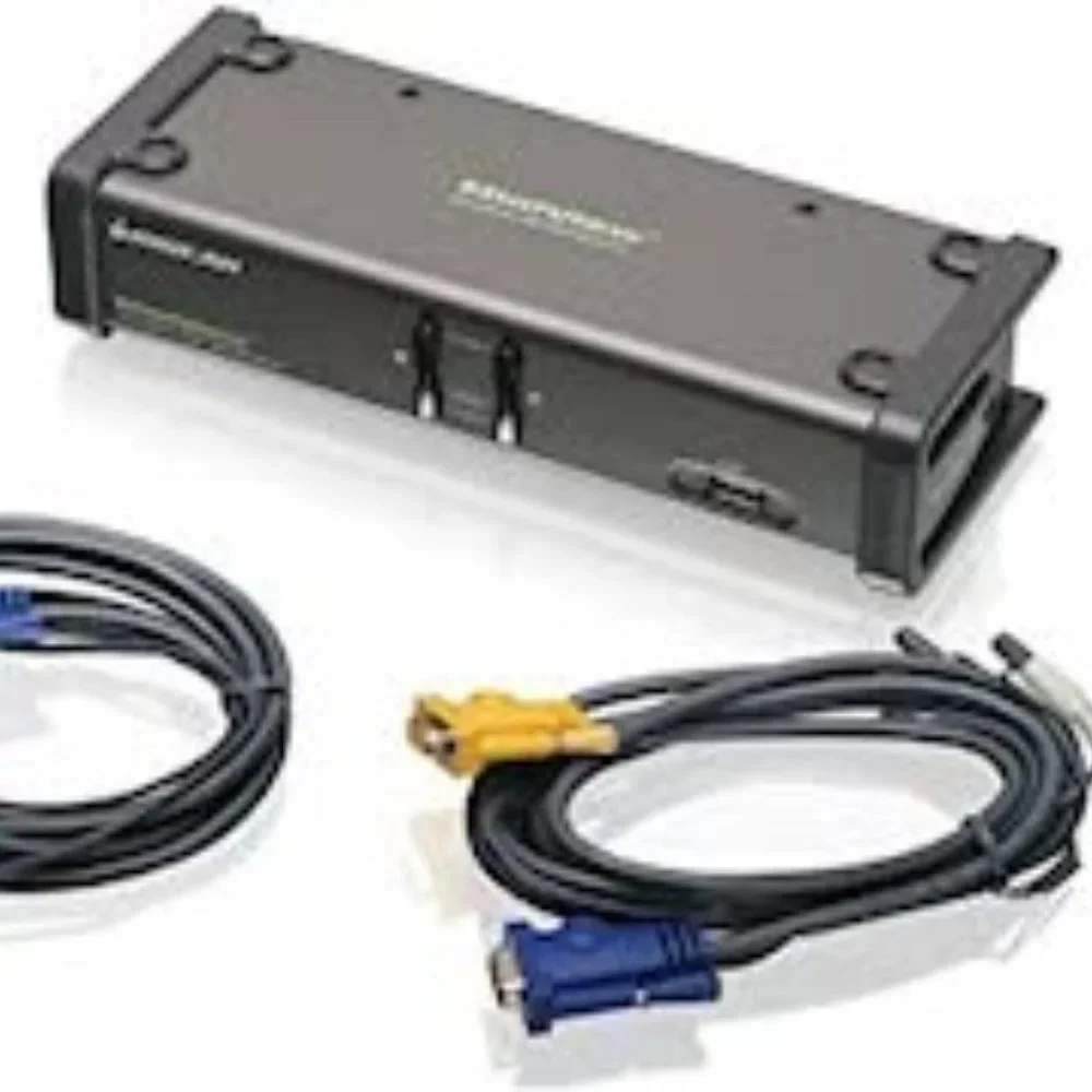 IOGEAR 2-Port Dual View KVM Switch with Audio and USB Peripheral Sharing